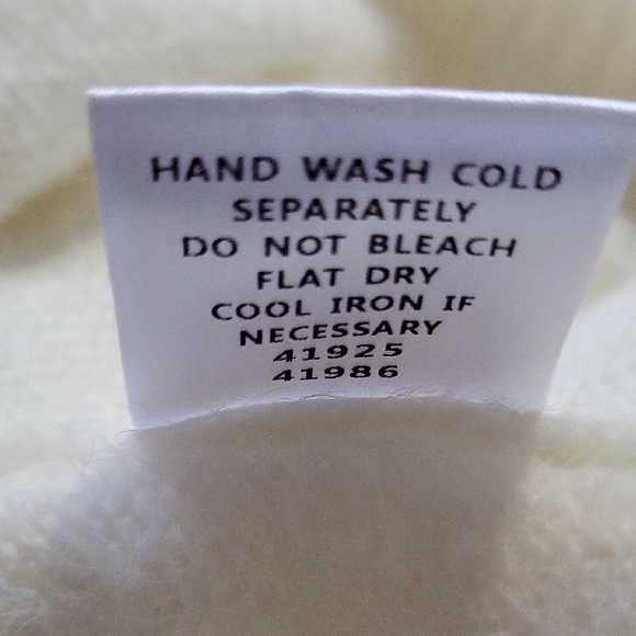 Sugarlips Soft White Scoop-Neck Sweater - Picture 4 of 7